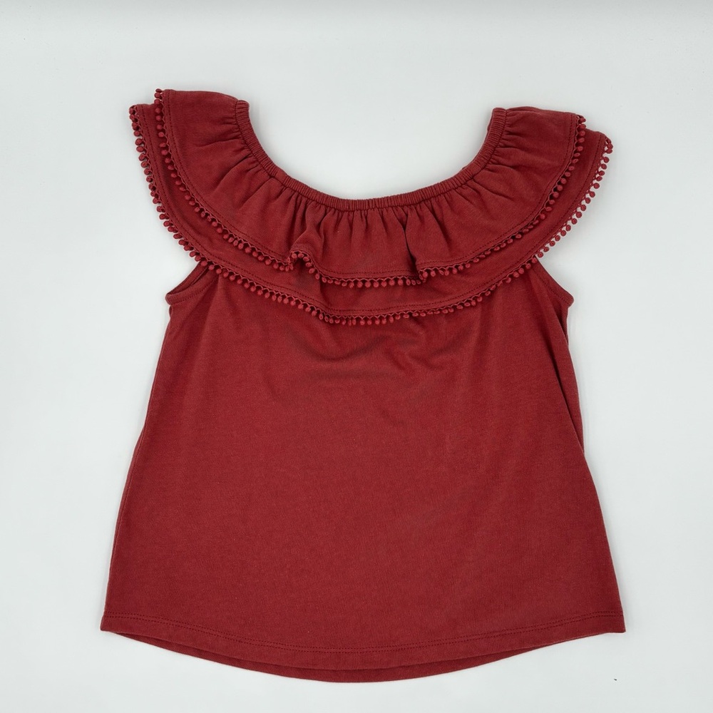 EUC Old Navy Red Gathered Top
